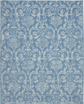 Nourison Jubilant Blue Rectangle 8x10 ft Polypropylene Carpet 113536