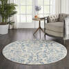 Nourison Jubilant Beige Round 53 X 53 Area Rug 805-113539 Thumb 3