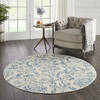 Nourison Jubilant Beige Round 53 X 53 Area Rug  805-113539 Thumb 5