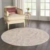 Nourison Jubilant Beige Round 53 X 53 Area Rug  805-113544 Thumb 5