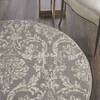 Nourison Jubilant Grey Round 53 X 53 Area Rug  805-113549 Thumb 4