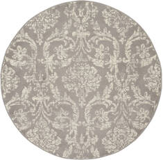 Nourison Jubilant Grey Round 5'3" X 5'3" Area Rug  805-113549