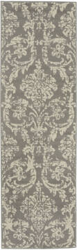 Nourison Jubilant Grey Runner 6 to 9 ft Polypropylene Carpet 113555