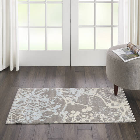 Nourison Jubilant Grey 20 X 40 Area Rug 805-113556 Image 3