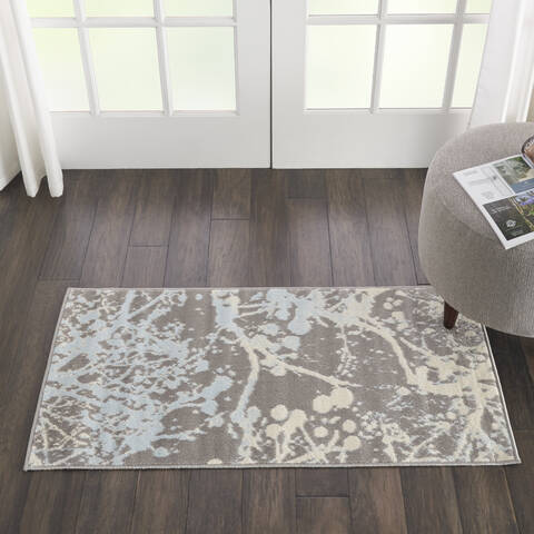 Nourison Jubilant Grey 20 X 40 Area Rug 805-113556 Image 4