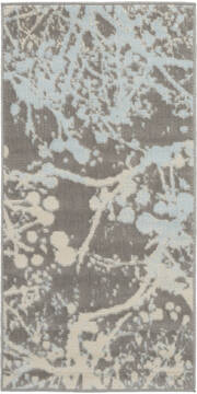 Nourison Jubilant Grey Rectangle 2x4 ft Polypropylene Carpet 113556