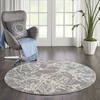 Nourison Jubilant Grey Round 53 X 53 Area Rug  805-113558 Thumb 3