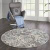 Nourison Jubilant Grey Round 53 X 53 Area Rug  805-113558 Thumb 5