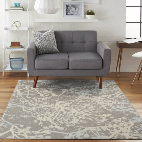 Nourison Jubilant Grey 53 X 73 Area Rug 805-113559 Image 3