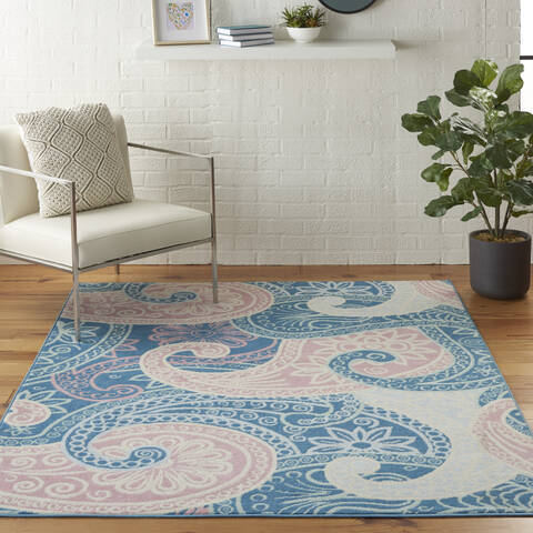 Nourison Jubilant Blue 53 X 73 Area Rug 805-113571 Image 3