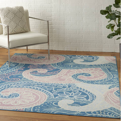 Nourison Jubilant Blue 53 X 73 Area Rug 805-113571 Image 5