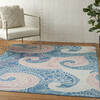 Nourison Jubilant Blue 53 X 73 Area Rug  805-113571 Thumb 5