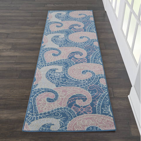 Nourison Jubilant Blue Runner 23 X 73 Area Rug 805-113573 Image 3