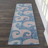 Nourison Jubilant Blue Runner 23 X 73 Area Rug  805-113573 Thumb 3