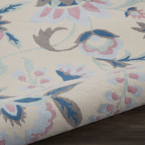 Nourison Jubilant Beige Round 53 X 53 Area Rug 805-113576 Image 2
