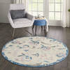 Nourison Jubilant Beige Round 53 X 53 Area Rug  805-113576 Thumb 5