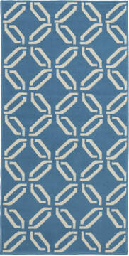 Nourison Jubilant Blue Rectangle 2x4 ft Polypropylene Carpet 113580