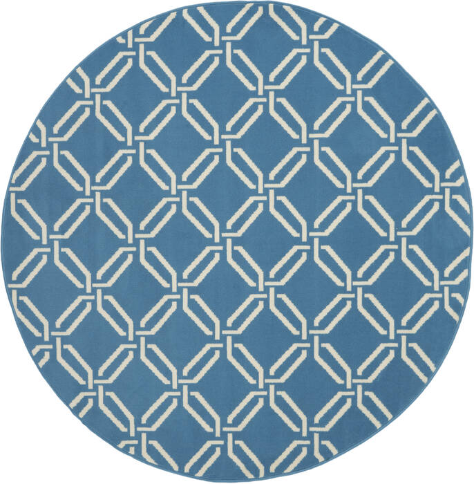 Nourison Jubilant Blue Round 53 X 53 Area Rug 805-113582 Image 0
