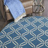 Nourison Jubilant Blue Round 53 X 53 Area Rug 805-113582 Thumb 4