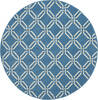 Nourison Jubilant Blue Round 53 X 53 Area Rug 805-113582 Thumb 0