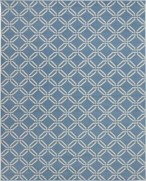 Nourison Jubilant Blue Rectangle 8x10 ft Polypropylene Carpet 113584