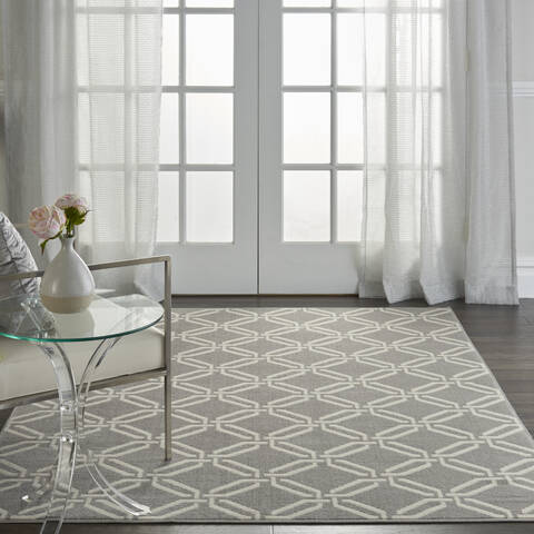 Nourison Jubilant Grey 40 X 60 Area Rug 805-113586 Image 3