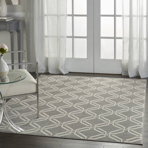 Nourison Jubilant Grey 40 X 60 Area Rug 805-113586 Image 5