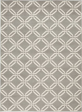 Nourison Jubilant Grey Rectangle 4x6 ft Polypropylene Carpet 113586