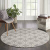 Nourison Jubilant Grey Round 53 X 53 Area Rug  805-113587 Thumb 3