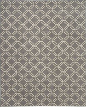 Nourison Jubilant Grey Rectangle 8x10 ft Polypropylene Carpet 113589