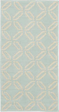 Nourison Jubilant Blue Rectangle 2x4 ft Polypropylene Carpet 113590