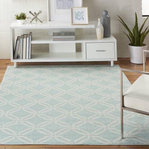 Nourison Jubilant Blue 40 X 60 Area Rug 805-113591 Image 3