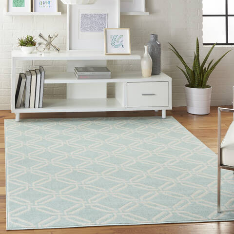 Nourison Jubilant Blue 40 X 60 Area Rug 805-113591 Image 5