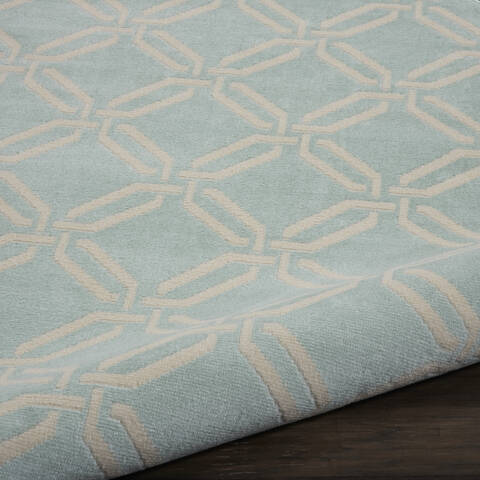 Nourison Jubilant Blue Round 53 X 53 Area Rug 805-113592 Image 2