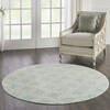 Nourison Jubilant Blue Round 53 X 53 Area Rug  805-113592 Thumb 5