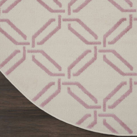 Nourison Jubilant Beige Round 53 X 53 Area Rug 805-113597 Image 1