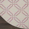 Nourison Jubilant Beige Round 53 X 53 Area Rug 805-113597 Thumb 1