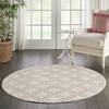 Nourison Jubilant Beige Round 53 X 53 Area Rug 805-113597 Thumb 3