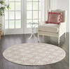Nourison Jubilant Beige Round 53 X 53 Area Rug 805-113597 Thumb 5