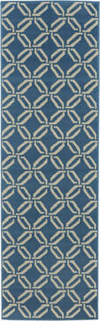 Nourison Jubilant Blue Runner 6 to 9 ft Polypropylene Carpet 113600
