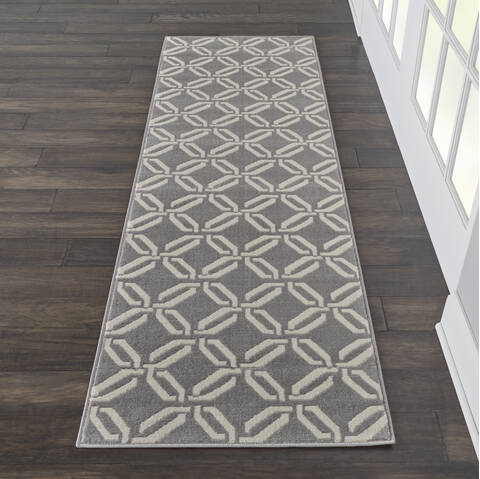 Nourison Jubilant Grey Runner 23 X 73 Area Rug 805-113601 Image 3