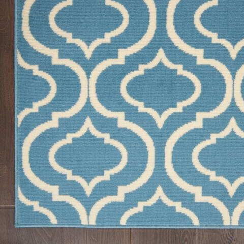 Nourison Jubilant Blue 40 X 60 Area Rug 805-113605 Image 1