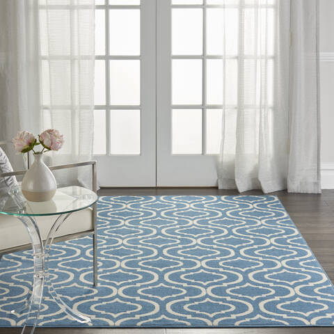Nourison Jubilant Blue 40 X 60 Area Rug 805-113605 Image 3