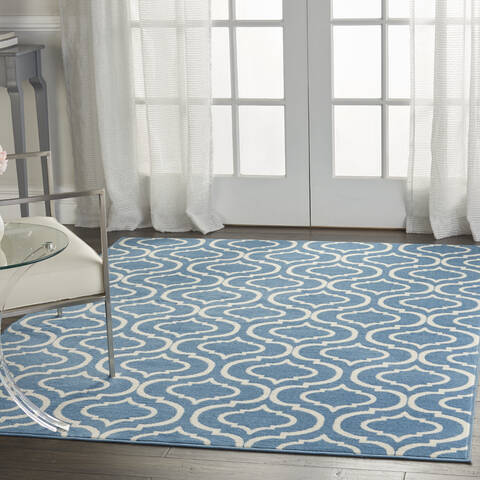 Nourison Jubilant Blue 40 X 60 Area Rug 805-113605 Image 5