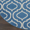 Nourison Jubilant Blue Round 53 X 53 Area Rug 805-113606 Thumb 1