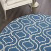 Nourison Jubilant Blue Round 53 X 53 Area Rug  805-113606 Thumb 4