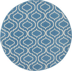 Nourison Jubilant Blue Round 5'3" X 5'3" Area Rug  805-113606