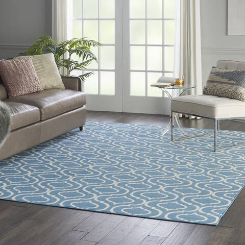 Nourison Jubilant Blue 710 X 910 Area Rug 805-113608 Image 5