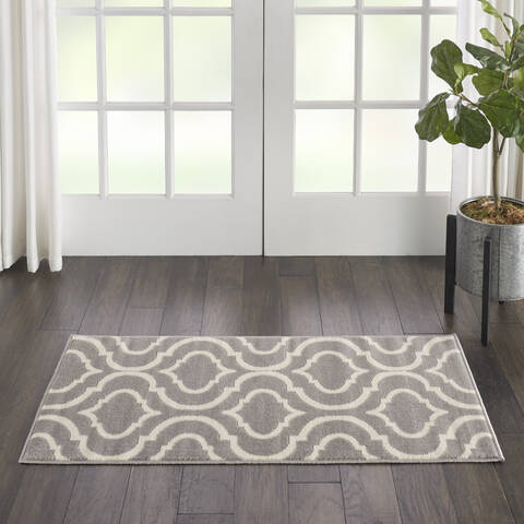 Nourison Jubilant Grey 20 X 40 Area Rug 805-113609 Image 3