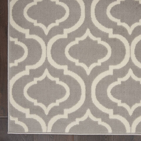 Nourison Jubilant Grey 40 X 60 Area Rug 805-113610 Image 1